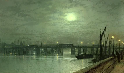 Battersea Bridge by Moonlight